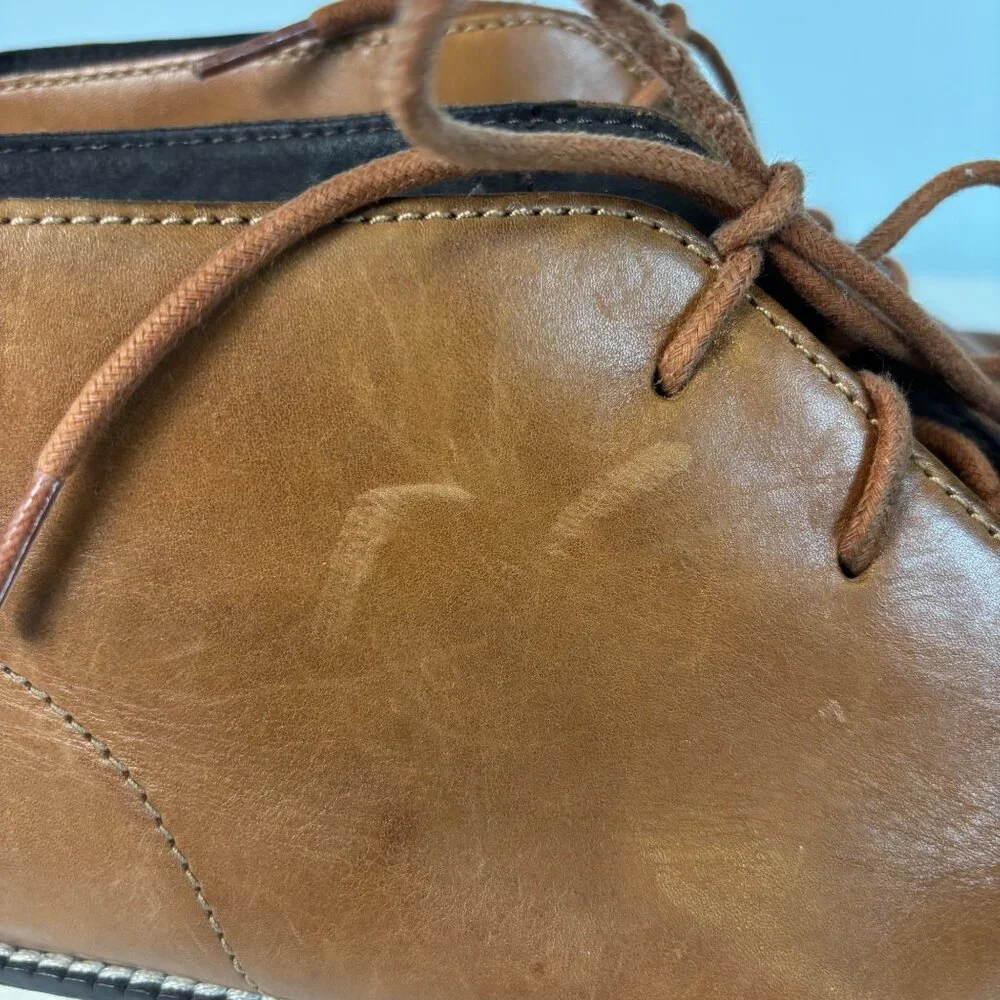 Cole Haan ZERØGRAND Chukka Boots Men’s 10M British Tan Leather Comfort Shoes - Picture 3 of 16